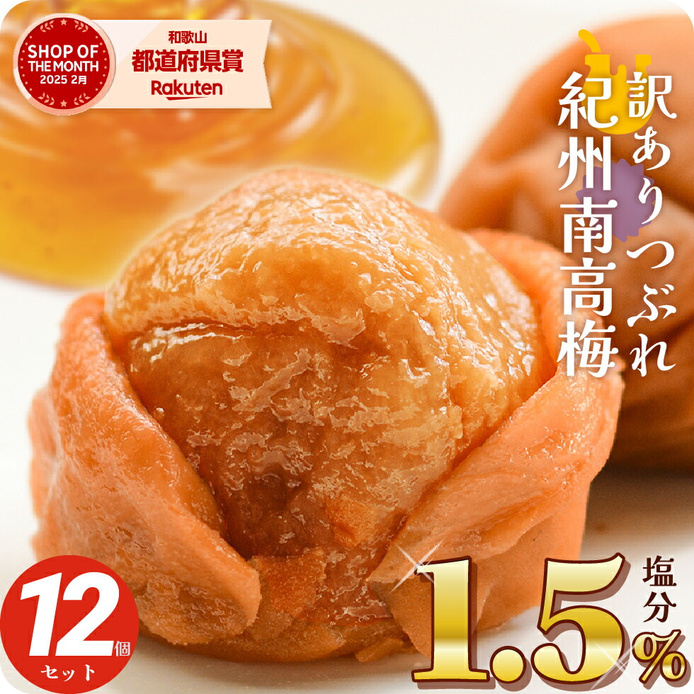 梅干し 減塩 塩分1.5% 甘い はちみつ梅干し しそ 漬け 270g×12個(3.24kg) 大量 セット 紀州産南高梅 つぶれ 梅 訳あり 大粒 完熟梅 国産 トノハタ公式｜ 塩分控えめ 低塩 お徳用 お得 天然塩 天日塩 お取り寄せ グルメ 食品 おすすめ 人気 贅沢 高級