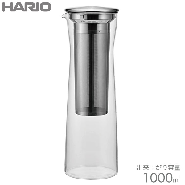 HARIO ハリオ 2022秋冬新作 コールドブリューコーヒージャグ N CBSN-10-HSV フィルターイン ガラスボトル 売れ筋ランキングも 1000ml