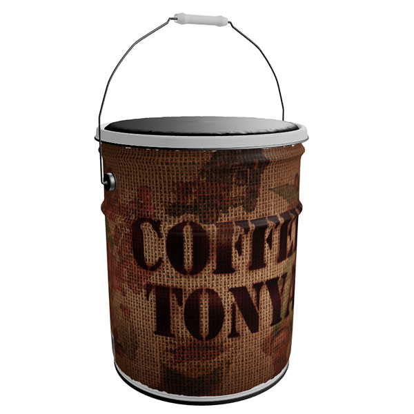 極美品ROUTE66オイル缶収納型椅子アメリカ雑貨 ルート66 アメリカン雑貨 ペール缶スツール イス ふた付 収納