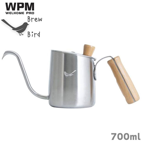WPM ドリップコーヒー用ケトル 700ml シルバー HA1632 ステンレス WPM Pour-over Kettle｜FRESH ROASTER珈琲問屋 店 7,762円