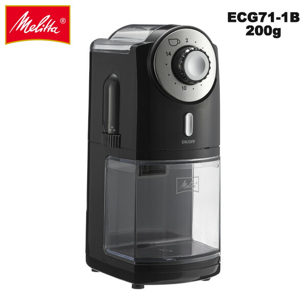 Melitta メリタ 電動珈琲粉砕機 FCD 粉砕機 黒いこと ECG71-1B