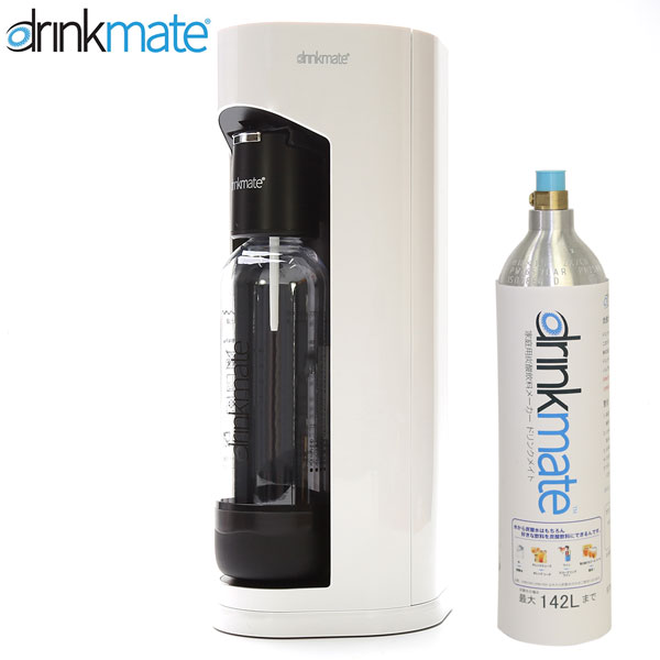 DrinkMate 家庭用炭酸飲料 大容量142L ソーダメーカー ドリンクメイト マグナムグランド ホワイト スターターセット DRM1005  ワインやジュースもOK 送料無料 公式の