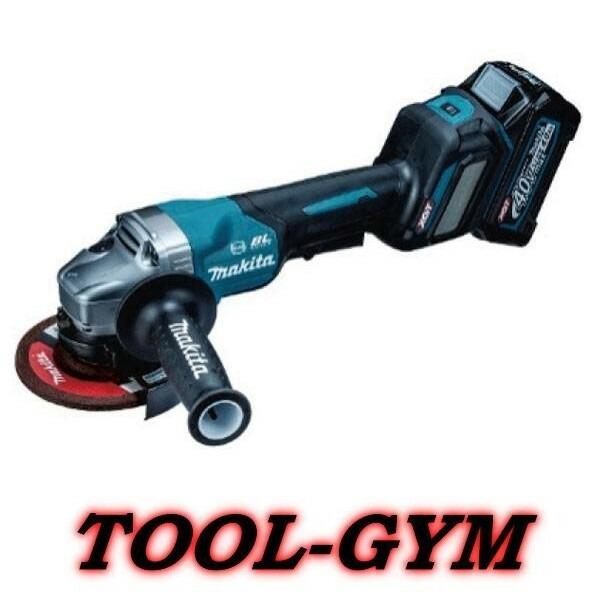 マキタ[makita] 40V-4.0Ah 125mm 充電式ディスクグラインダ GA020GRMX（パドルスイッチ・無線連動+ダイヤル変速)