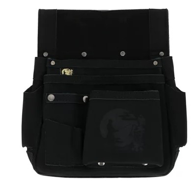 侍BLACK × ふくろ倶楽部 釘袋 カッター差し付 SRBF-2 高儀 ツールバッグ 工具差し