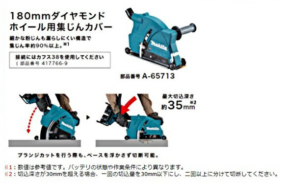 マキタ(Makita)集じんアタッチメント（ダイヤモンドホイール用