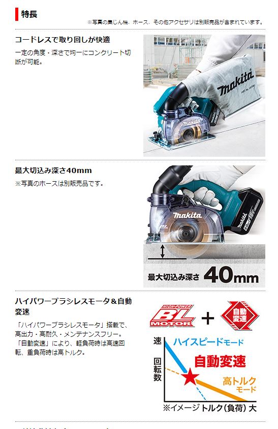 日時指定 マキタ充電式防塵カッタ ad-naturam.fr