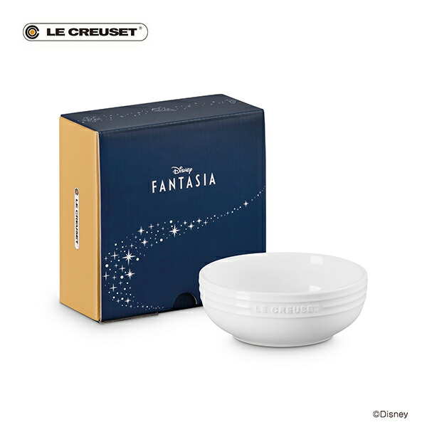 LE CREUSET ル・クルーゼ ファンタジア / レジェ・ディッシュ 13cm ホワイト 80038130100030【ルクルーゼ ディズニー ミッキー 魔法使いミッキーマウス ストーンウェア 食器 耐熱 取り皿 サラダボウル デザート皿 キッチン 人気 ギフト】画像