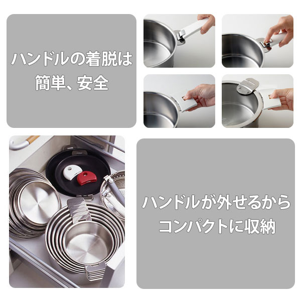 CRISTELクリステルグラフィット両手鍋深型(ふた付き)20cm