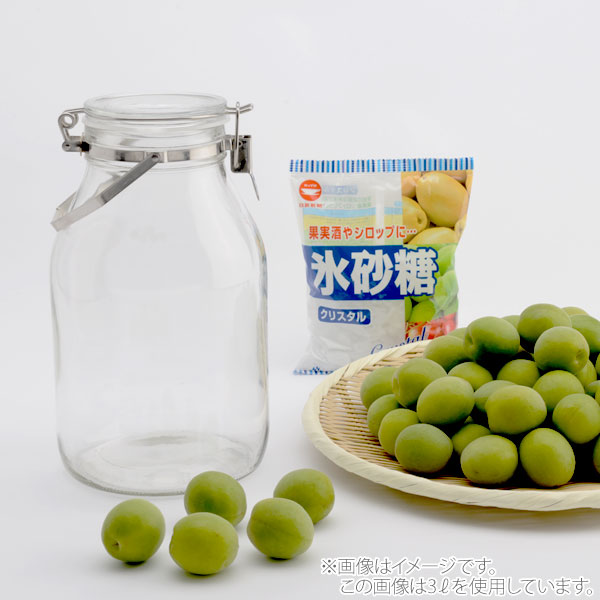 取手付密封びん3L梅酒瓶果実酒瓶セラーメイト保存容器調味料入れ星硝