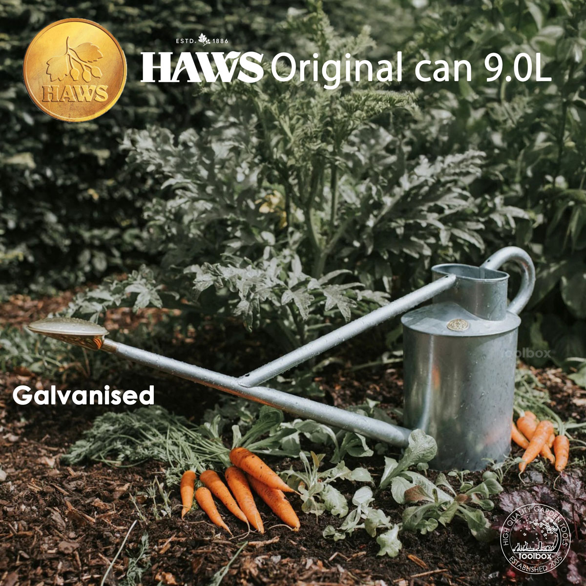 【日本輸入正規代理店品】【英国 Haws ホーズ 新製品 オリジナルカン9L 溶融亜鉛メッキ】ガルバナイズ ジョロ ジョーロ 水遣り イギリス製 ガーデニング 32,175円
