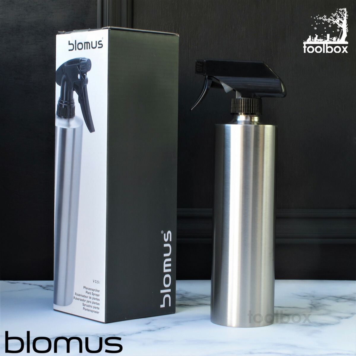 楽天市場 Blomus ステンレス スプレーボトル Greens 0 5リットル おしゃれ 植物用霧吹き 園芸用スプレーボトル 観葉植物 室内園芸 インテリア ミスト 庭道具屋 Toolbox 園芸用品