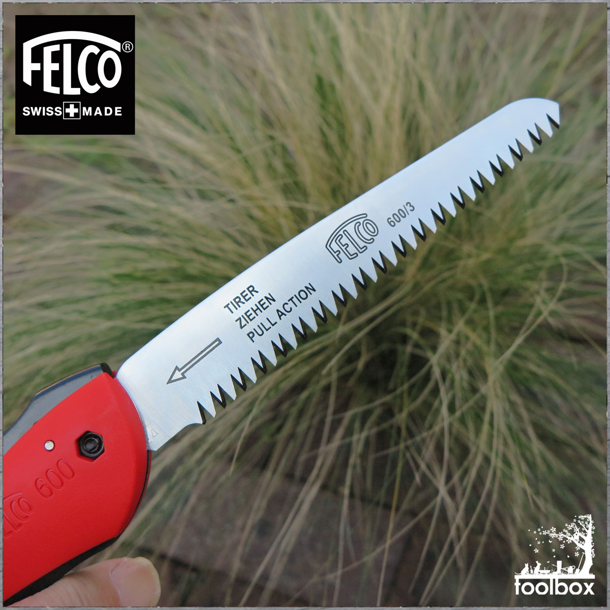 楽天市場 メール便で送料無料 日本輸入正規代理店品 折畳み ノコギリ Felco600 フェルコ600 園芸 鋸 のこぎり コンパクト ノコギリ 剪定 剪定ノコギリ 剪定のこぎり 枝引き バラ 薔薇 バラの手入れ 庭道具屋 Toolbox 園芸用品