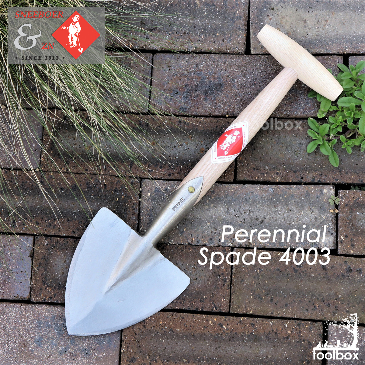 楽天市場 オランダ王室御用達 Sneeboer スネーブール ミドルハンドル 植栽スコップ Perennial Spade ハンドル28cm シャベル ショベル スコップ おしゃれ 上質 高品質 園芸用品 植替え 鉢植え ガーデンツール ギフト対応 庭道具屋 Toolbox 園芸用品