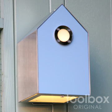 birdhouse light / バードハウスライト（天の原青色）室外点火装置 外灯 部屋の入り口灯