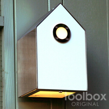 birdhouse light / バードハウスライト（白いこと）室外点火装置 外灯 部屋の入り口灯
