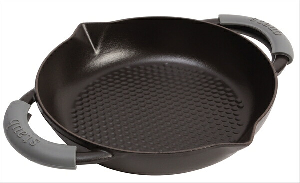 STAUB(ストウブ) ストウブ　ニダベイユ・両手フライパン [ ４０５０９－３８４　２４cm　黒 ] AHLV303