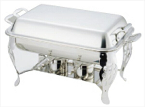 楽天市場】YUKIWA UK18−8木柄角チェーフィングデッシュ [ ダブル