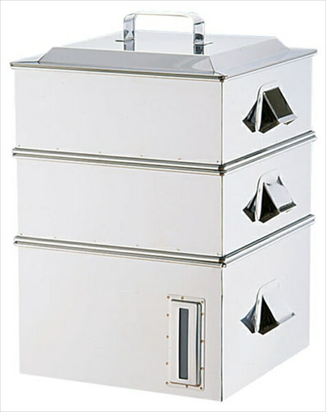 遠藤商事 ＳＡ電磁専用業務用角蒸器　２段　３６cm AMSA0036