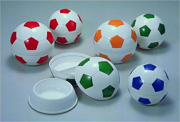 お子様ランチ皿サッカーボール大 [ ＹＢ－ＳＲＬＧグリーン ] RLVB91