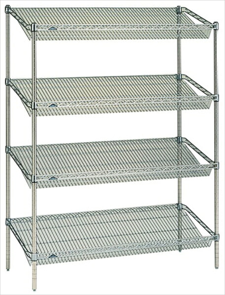 直送品■スランテッドエレクターシェルフ柱 [ ＳＴＰ２２００（４本組） ]  HEL04122 [ 1-1213-0504 ]