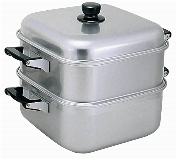 AKAO(アカオ) アルマイト角型蒸器 [ ３６ｃｍ　一重 ] AMS71361 [ 1-0411-0909 ]｜ダイレクトコム ～Smart-Tool館～