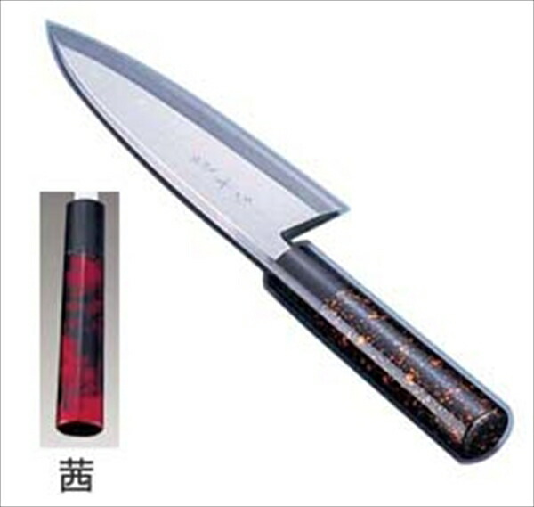 インテックカネキ 歌舞伎調和庖丁　忠舟　出刃 [ １９．５ｃｍ　茜 ] ATD0212