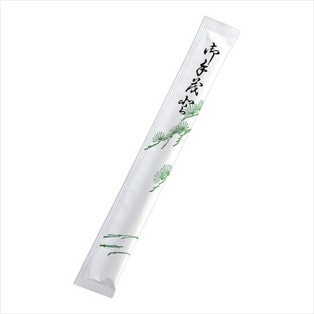 原田 白楊８寸紙完封箸　松葉柄　楊枝入 [ （１ケース４０００膳入） ] XHSF401