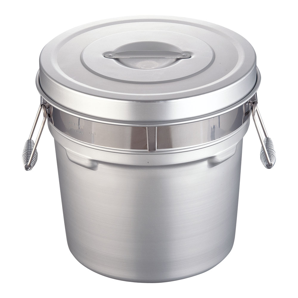 オオイ金属元素アルマイト段付二重食缶２５０－Ｒ （１６ｌ） [ 1-0193-0506 ]
