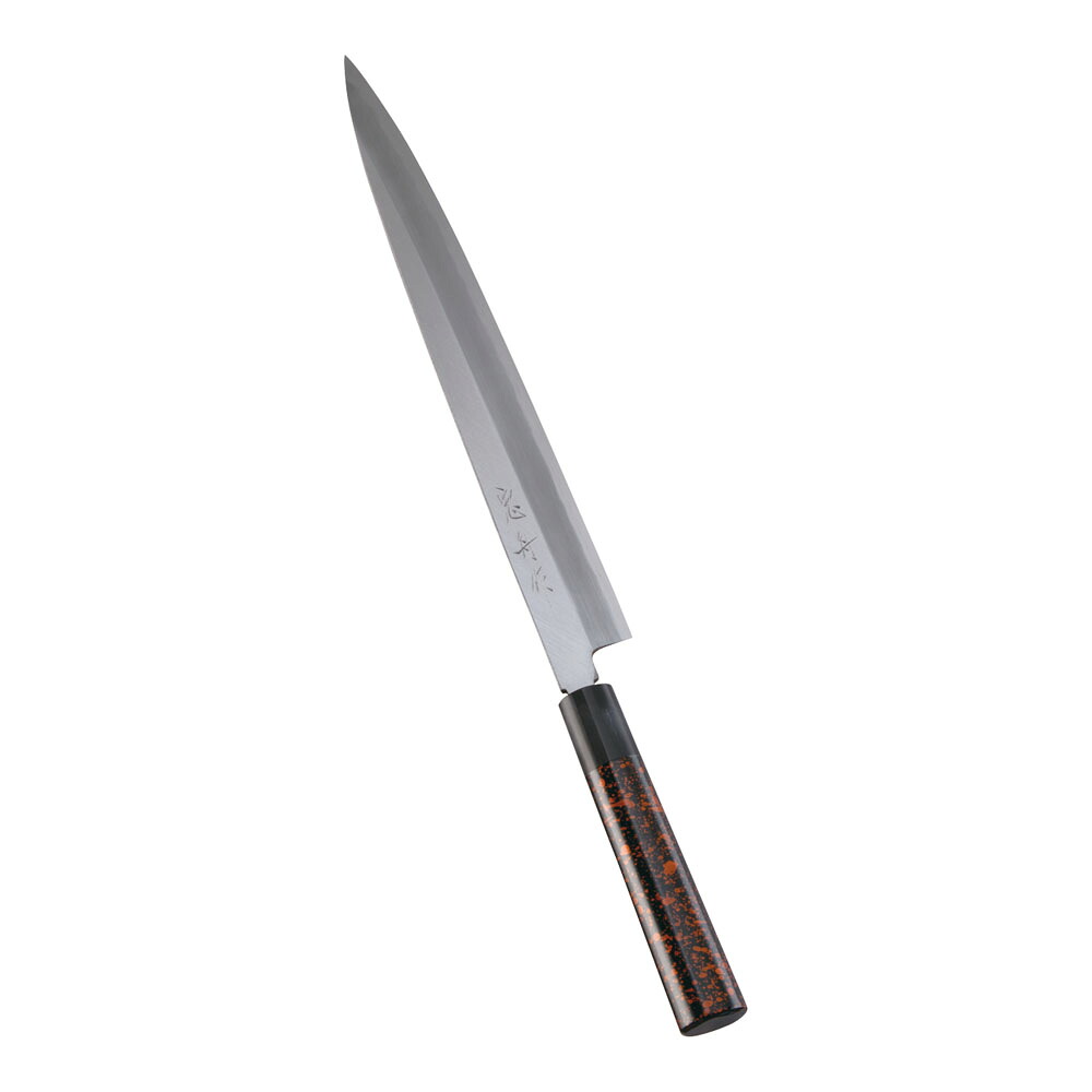 インテックカネキ歌舞伎申し合わせまかない方 忠舟 柳刃３０ｃｍ 黒金茶 [ 1-0301-0907 ]