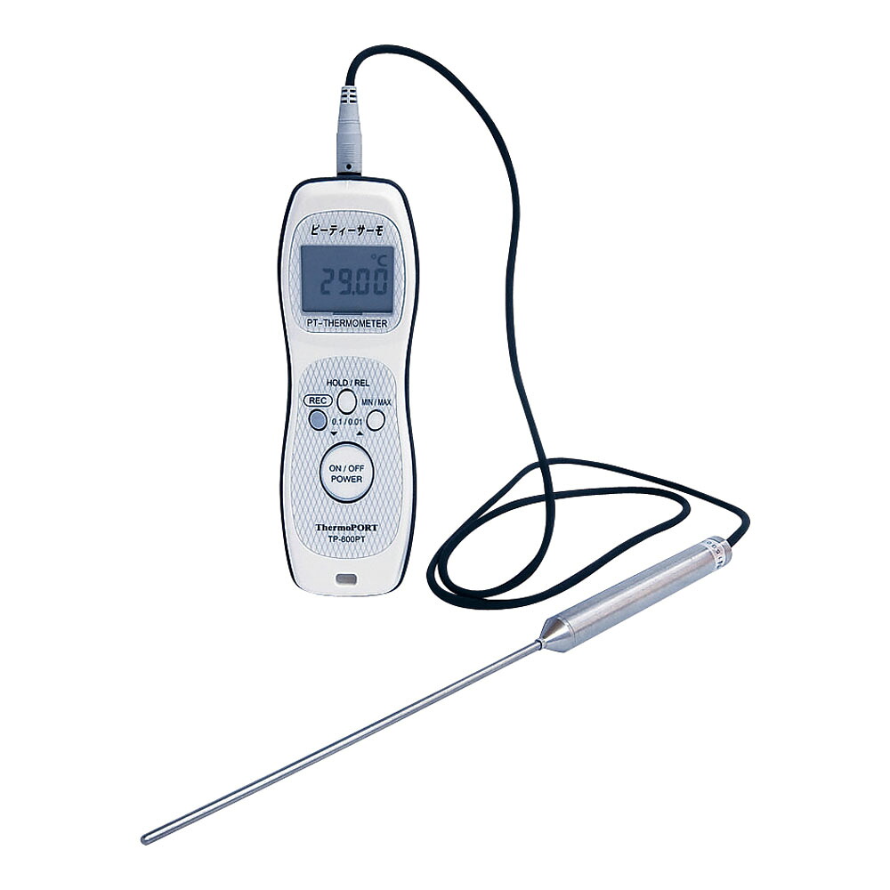 ThermoPORT(サーモ界面)標準尺度ハンデ白金体温計ＰＴサーモ（ＴＲ）ＴＰ－８００ＰＴ（標準尺度Ｓ付） [ 1-0618-0701 ]