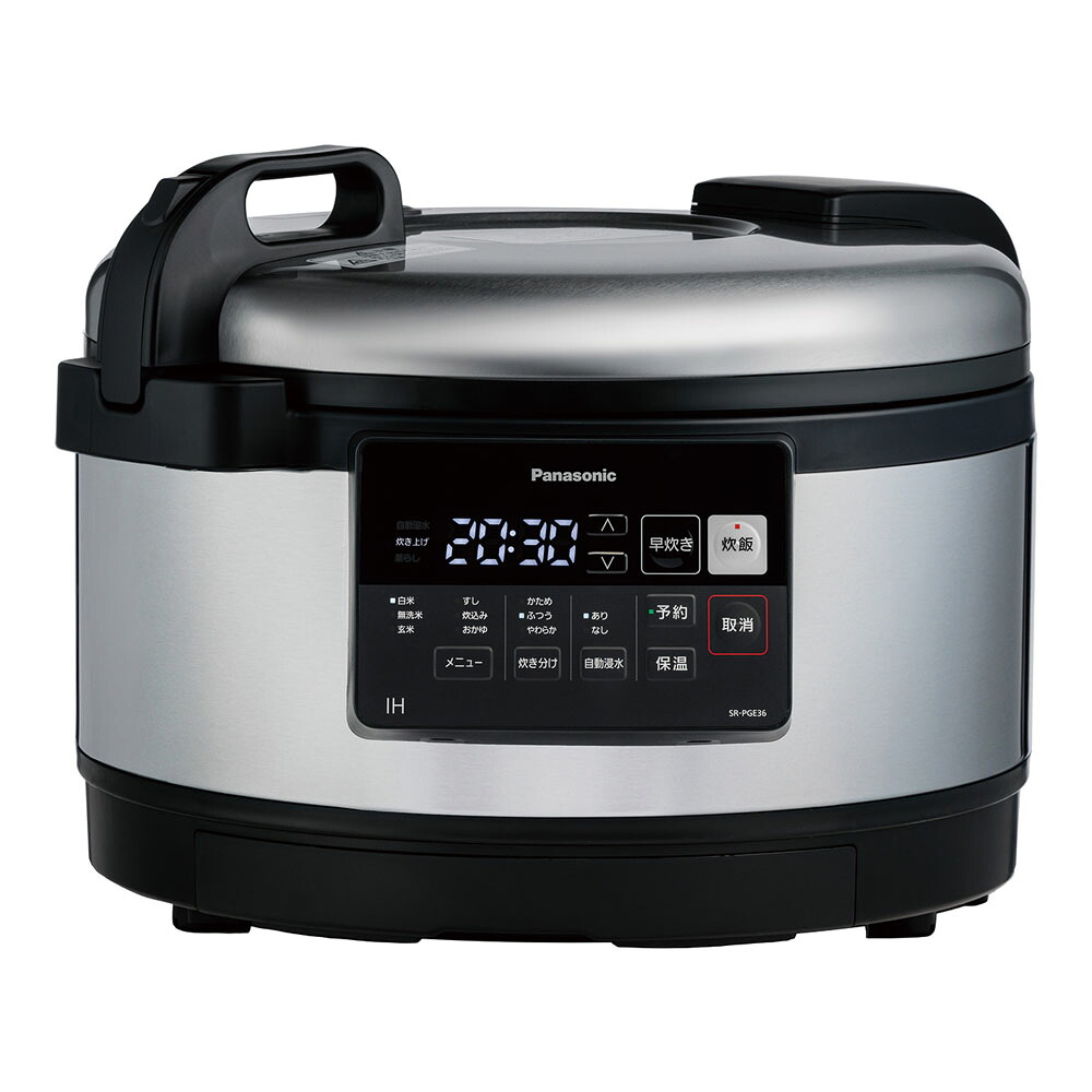 Panasonic(パナソニック)パナソニック 御勤め用ＩＨジャー炊飯器ＳＲ－ＰＧＥ３６ 単相２００Ｖ [ 1-0696-0801 ]