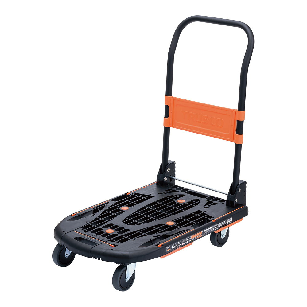 トラスコ脂手押し車 カルティオ 黒いことＭＰＫ－７８０－ＢＫ [ 1-1262-0901 ]