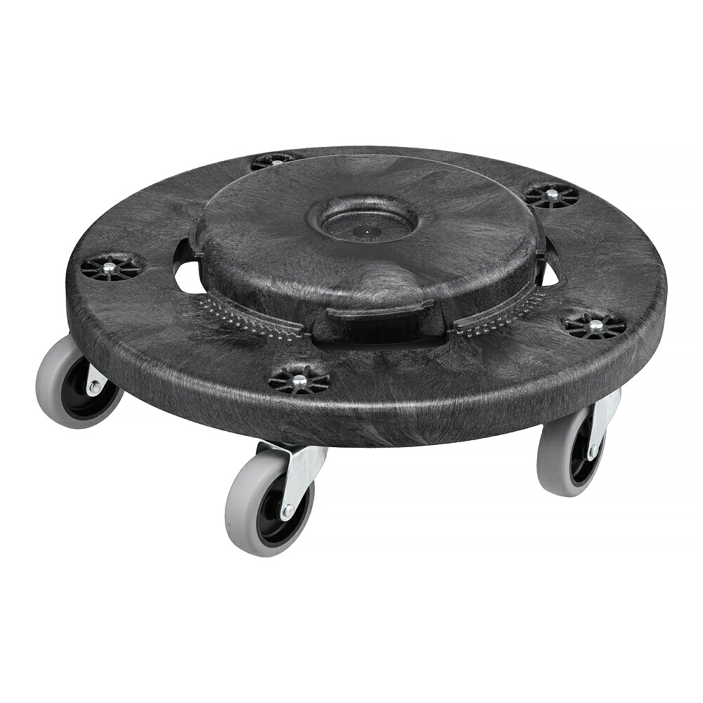 Rubbermaid(ラバーメイド)丸型ドーリー　　No.２６４０　（ブラック） [ 1-1426-0501 ]｜ダイレクトコム ～Smart-Tool館～