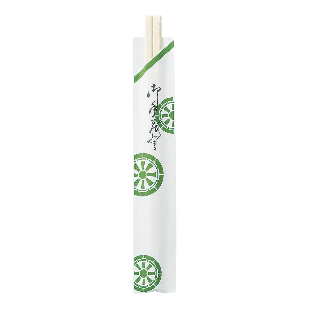 ■直送品 藤本会社 割箸袋入 アスペン元禄８寸 草矢車 （１容れもの１００膳×４０袋入）  [  1-1591-2601  ]