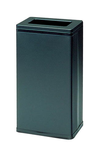 ぶんぶく角型屑入 ＯＳＬ－２１Ｎ（黒いこと） [ 1-2597-1301 ]