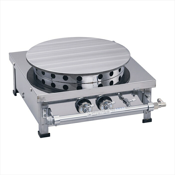 楽天市場】ガス式クレープ焼台 EK-1型(一連) (ガス種：プロパン) LP