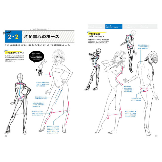 楽天市場 動きのあるポーズの描き方 セクシーキャラクター編 コミック画材通販 Tools楽天shop