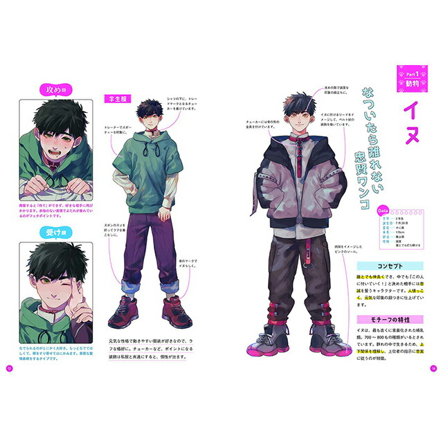 楽天市場 擬人化男子の描き方 学園編 コミック画材通販 Tools楽天shop