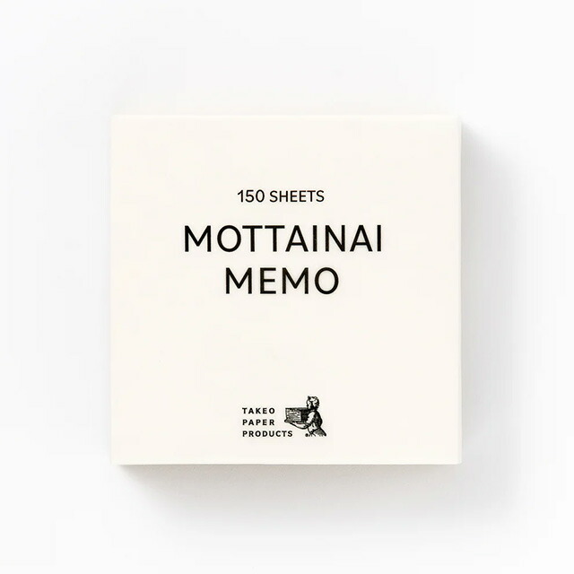 TAKEO PAPER MOTTAINAI MEMO - Assorted 19