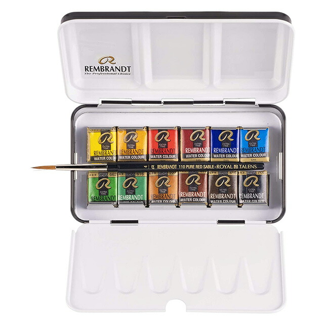 楽天市場】【送料無料】レンブラント 固形水彩 絵の具 セット
