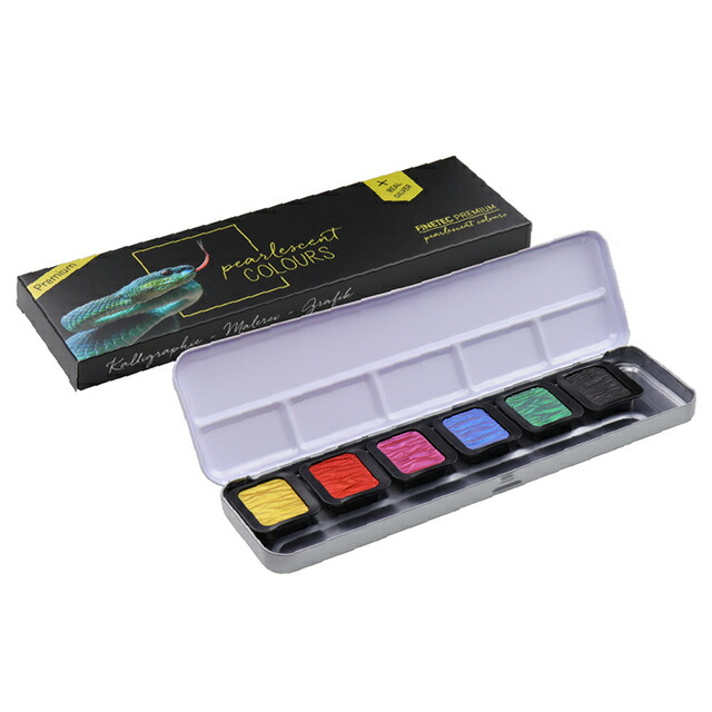 楽天市場】FINETEC ファインテック プレミアム 高品位水溶性絵具 F8001