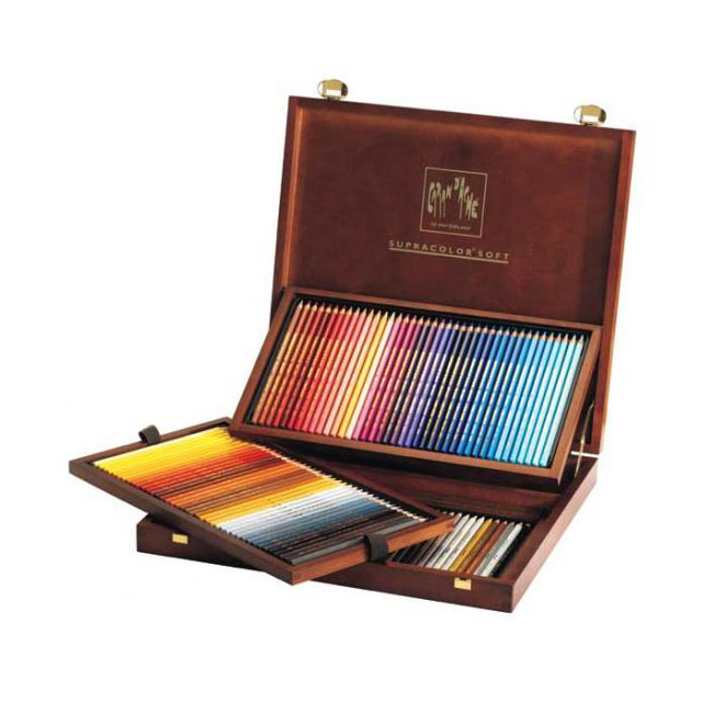 楽天市場】カランダッシュ スプラカラーソフト水彩色鉛筆 80色木箱入
