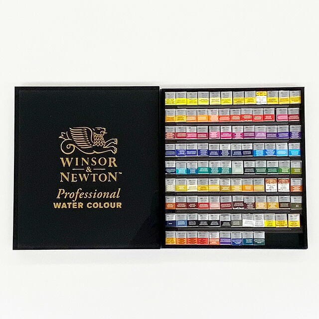 シュミンケ ホラダム 固形水彩絵具 ハーフパン　48色セット シュミンケ]ホラダム固形水彩絵具ハーフパン48色セット | 額縁