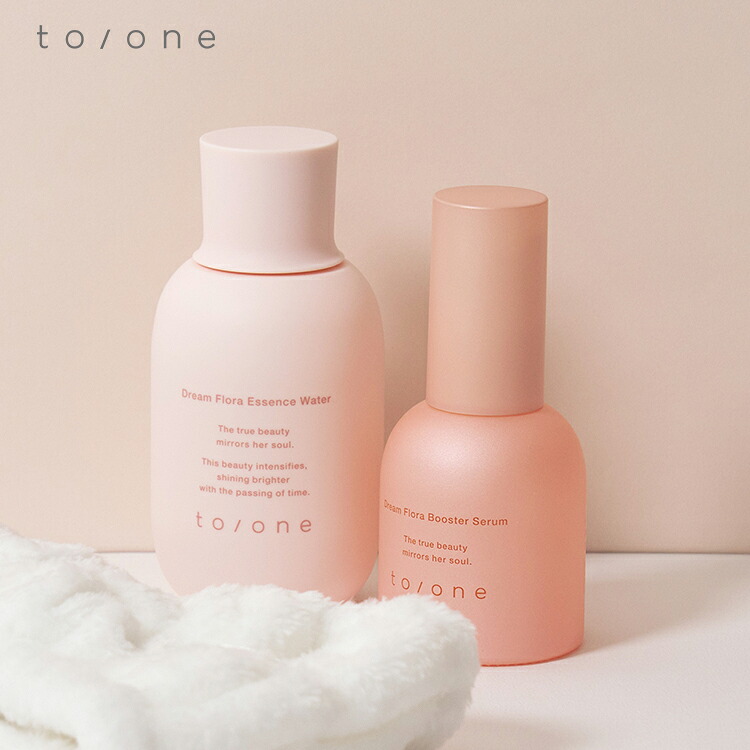 【to/one公式】フローラシリーズ　デビューキット | toone トーン 化粧品 スキンケア ブースター 美容液 導入液 化粧水 エッセンスウォーター ヘアバンド フローラ シリーズ スペシャル キット セット 数量限定 送料無料 彼女 妻 ギフト プレゼント