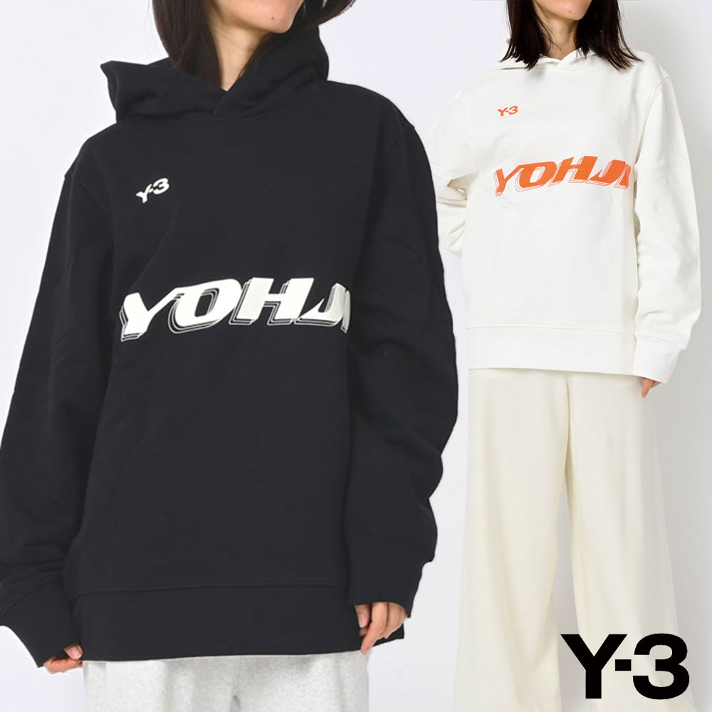 Y-3 ワイスリー U GRAPHIC HOODIE グラフィック フーディ パーカー HT4732 HT4731 メンズ レディース ユニセックス フード 長袖 ヨウジヤマモト クルーネック 丸首 バックプリント スポーツ オーバーサイズ [ss] [w]｜海外ブランドtooo-youトゥーユー