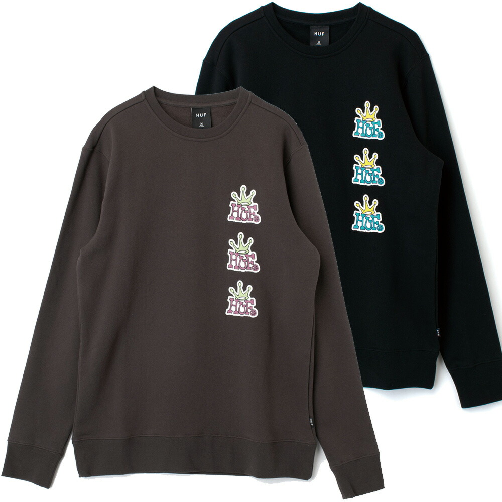 サイトでお買い ◇HUF CROWN STACK クルーネック スウェットトレーナー