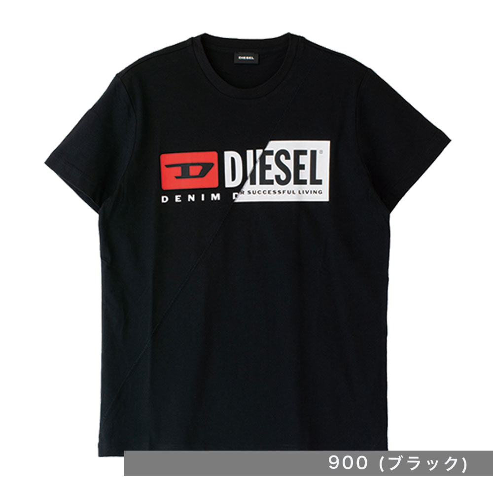 DIESEL ディーゼル tシャツ ブラック 00SDP1 レディース 男女兼用 ユニ