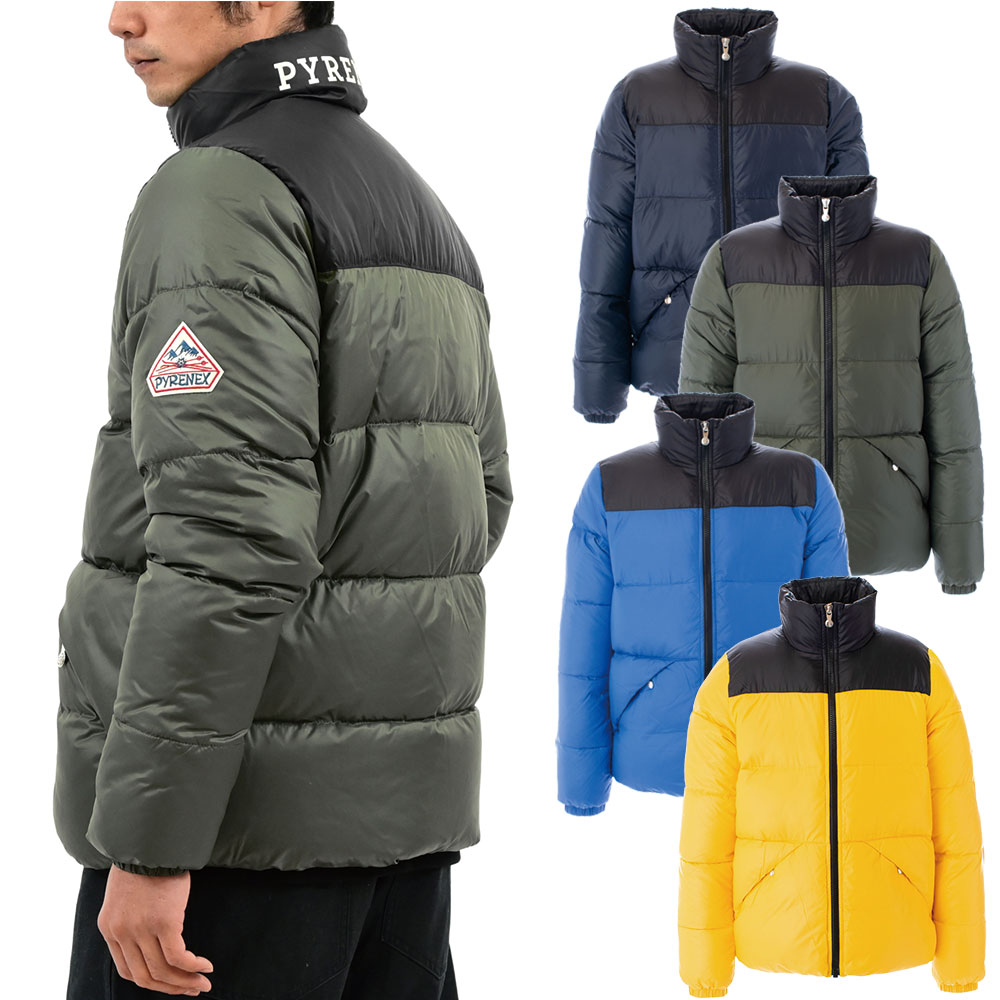 PYRENEX ピレネックス ダウンジャケット RADIANT HMS032 ロゴ入り メンズ アウター コート ネイビー カーキ ブルー [ss] [m] [ow]