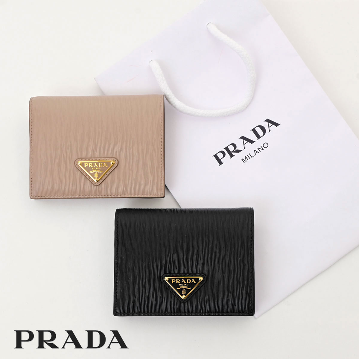 楽天市場】PRADA プラダ Tri-Fold Wallet 三つ折り財布 ミニ財布