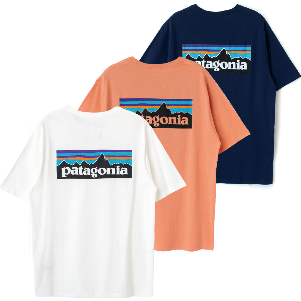 楽天市場 Patagonia パタゴニア Tシャツ 半袖 レディース メンズ ユニセックス 白 オレンジ ネイビー P 6 ロゴ オーガニック Tシャツ Tooo You